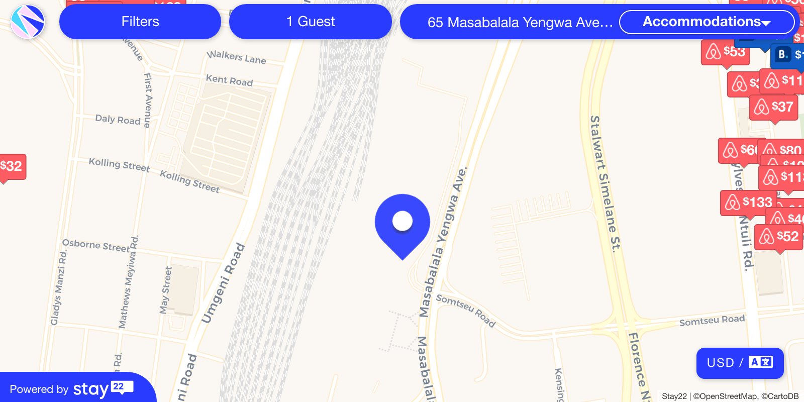 Places to stay near 65 Masabalala Yengwa Ave, North Coast, Durban, 4001 ...