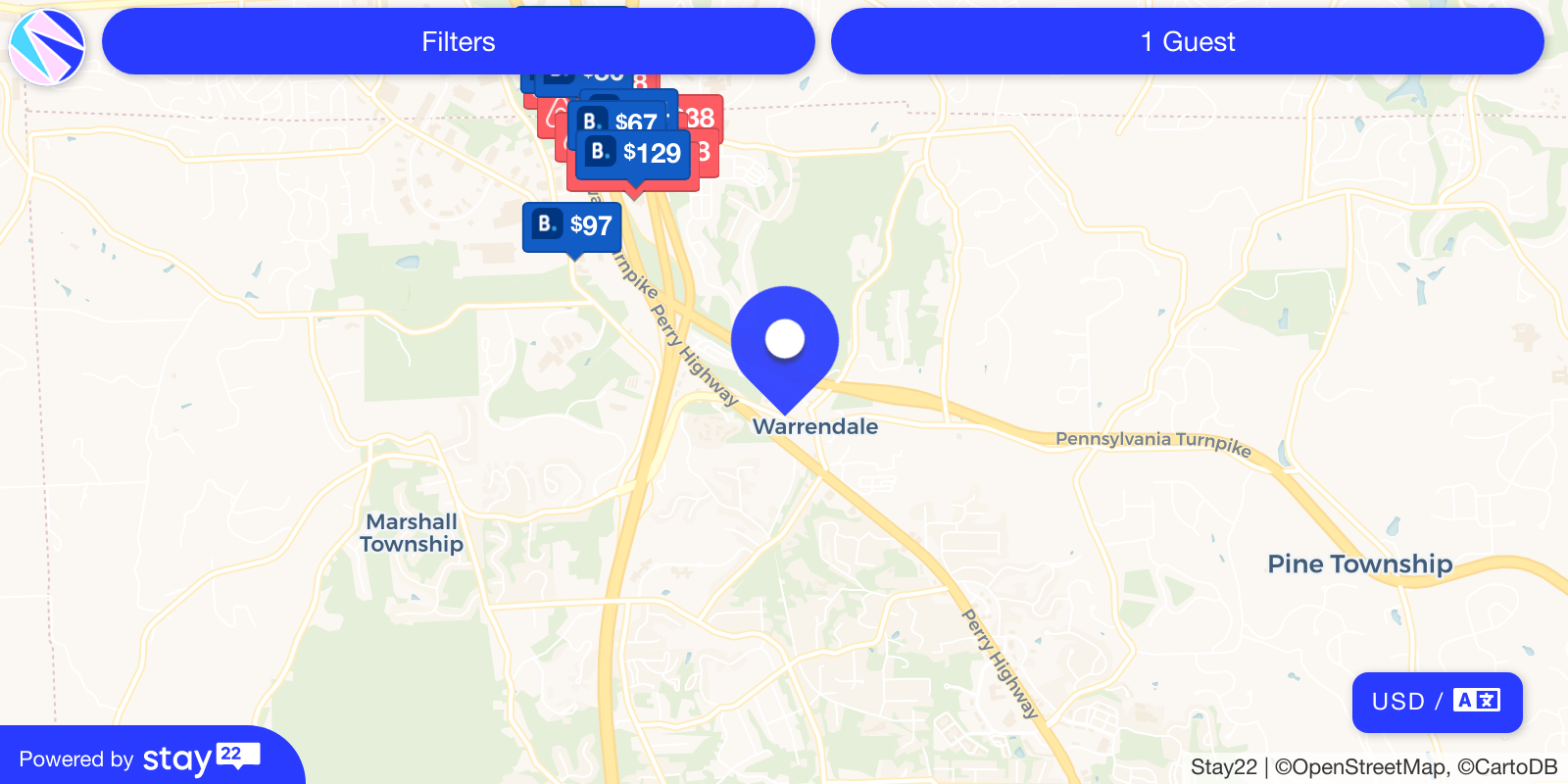 Places to stay near 103 Slade Lane, Warrendale, PA 15086, USA