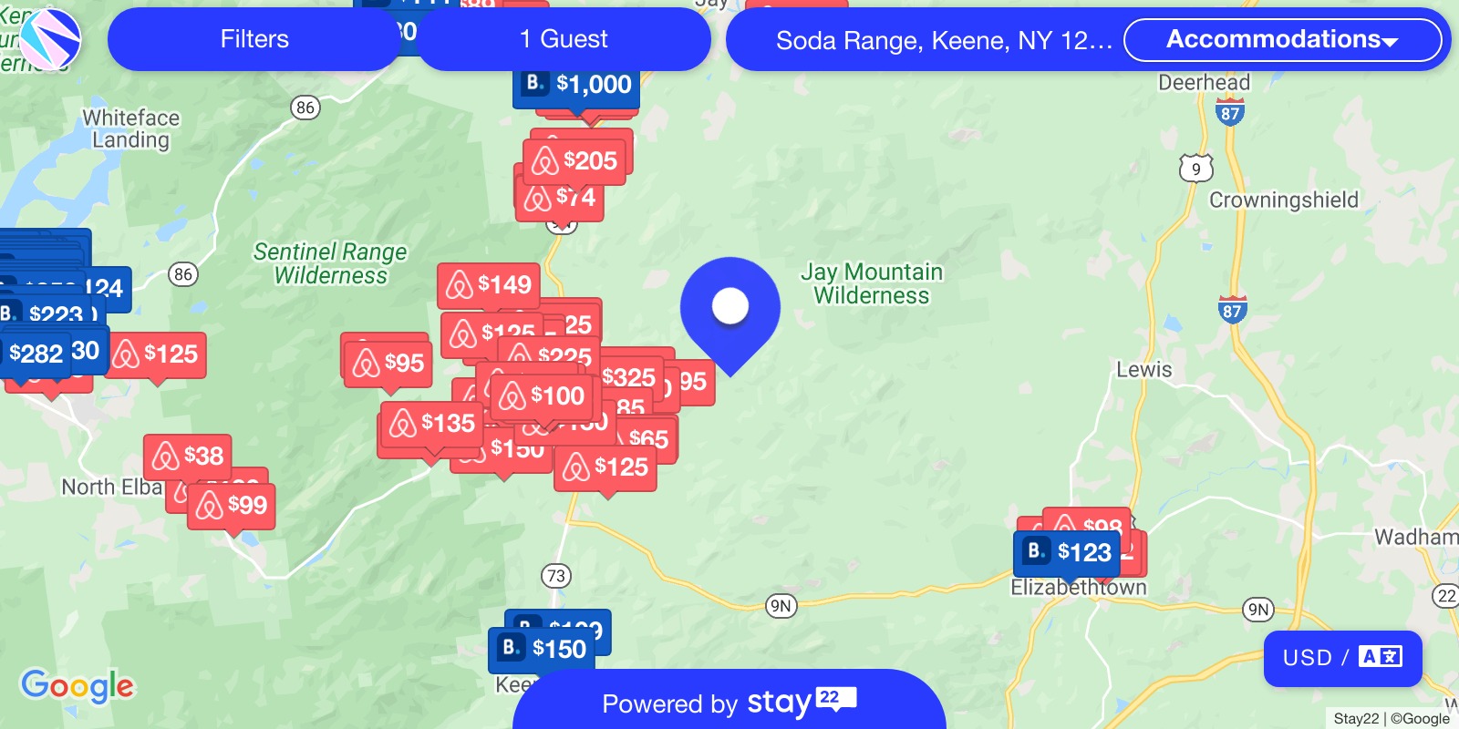 Places to stay near Soda Range, Keene, NY 12942, USA