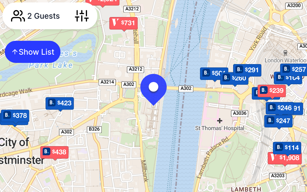 Places to stay near Palace of Westminster, London SW1A 0AA, UK