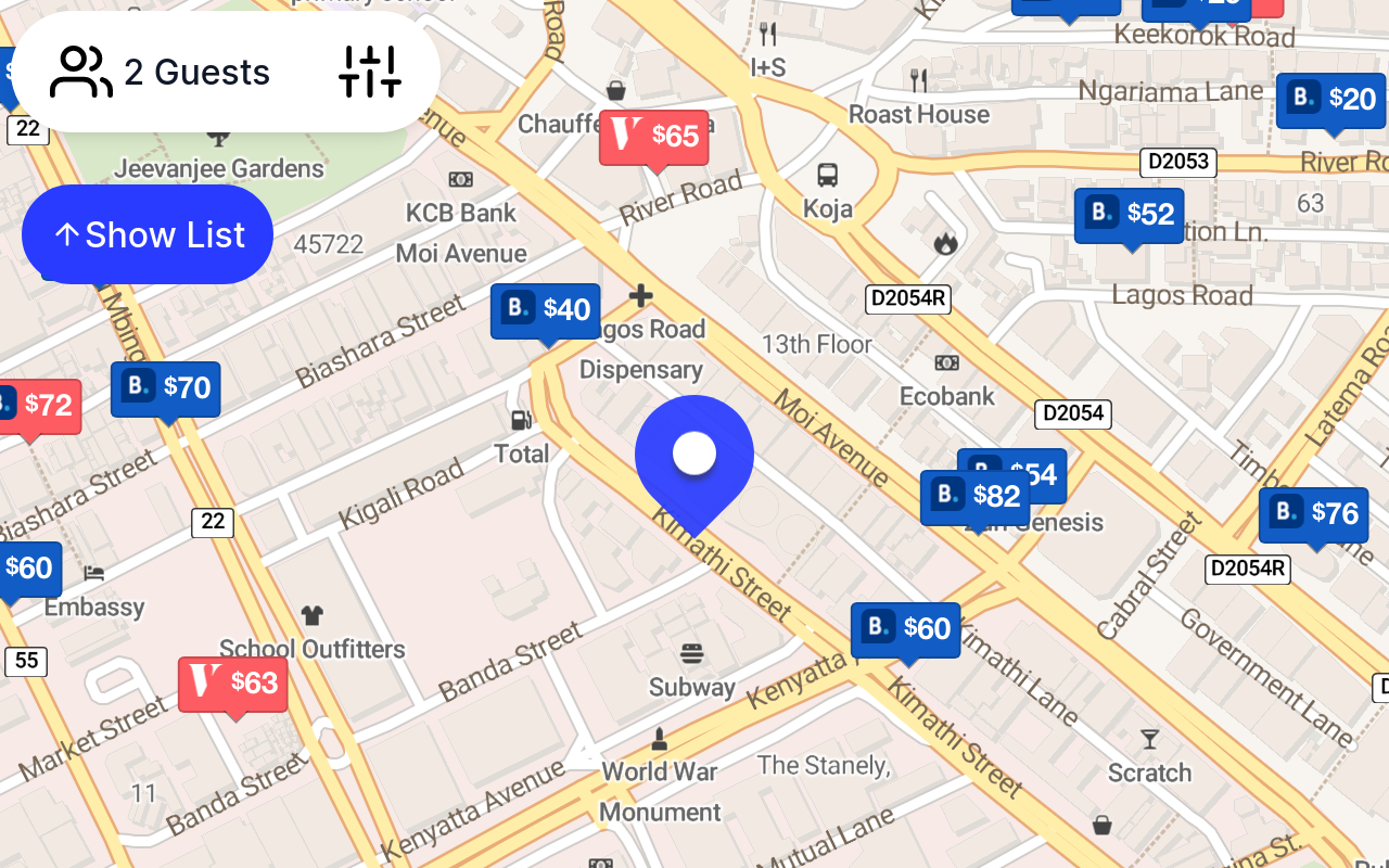 Places to stay near Nanak House, Kimathi Street, CBD division, Nairobi ...